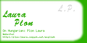 laura plon business card